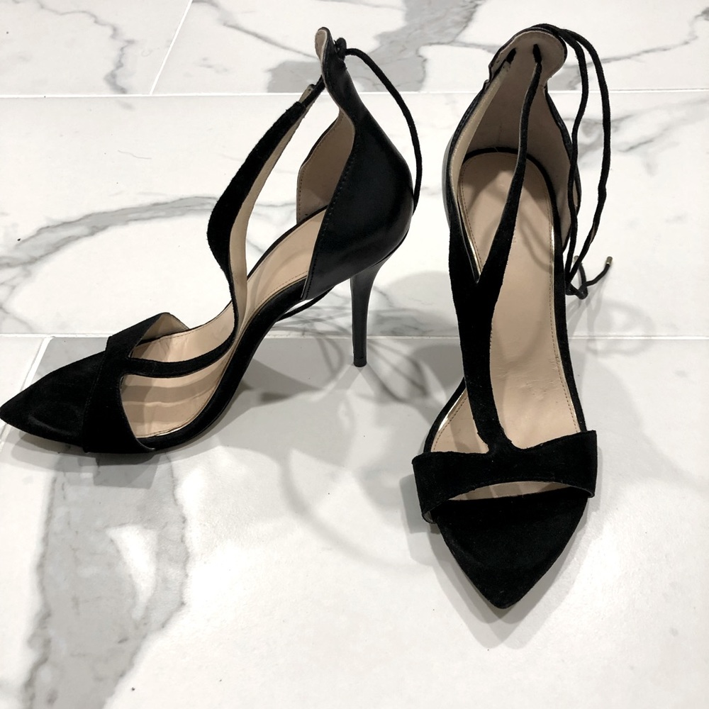 ZARA Woman Black Sandal Heel US 8